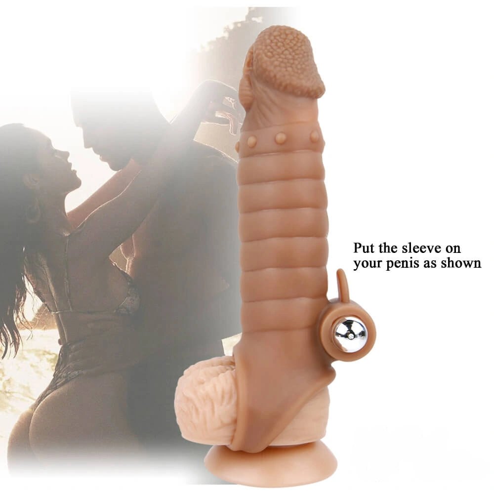 Flesh silicone penis sleeve, photo 10