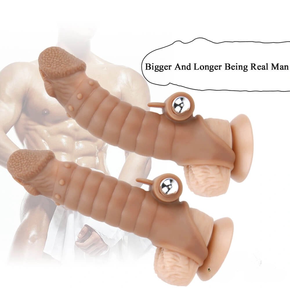 Flesh silicone penis sleeve, photo 12