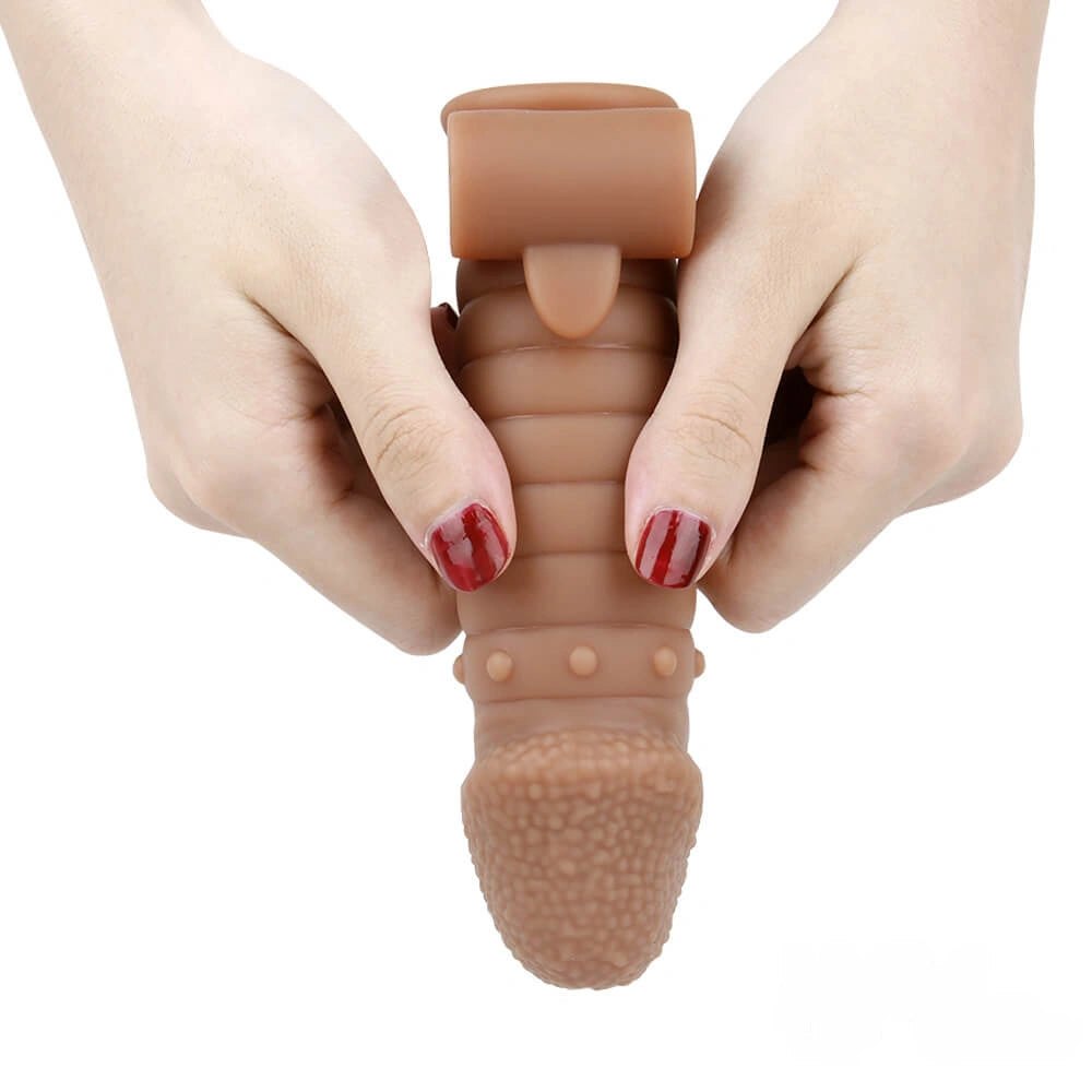 Flesh silicone penis sleeve, photo 3