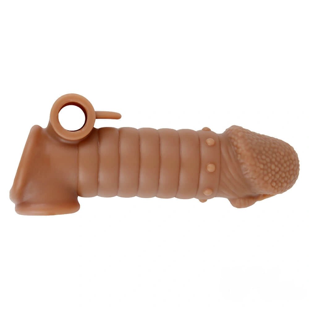 Flesh silicone penis sleeve, photo 7