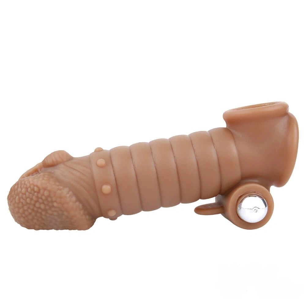 Flesh silicone penis sleeve, photo 9