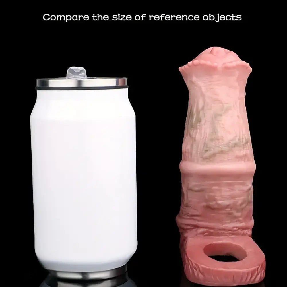 Flesh silicone penis extension sleeve, photo 5