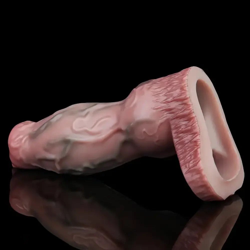 Flesh silicone penis extension sleeve, photo 6