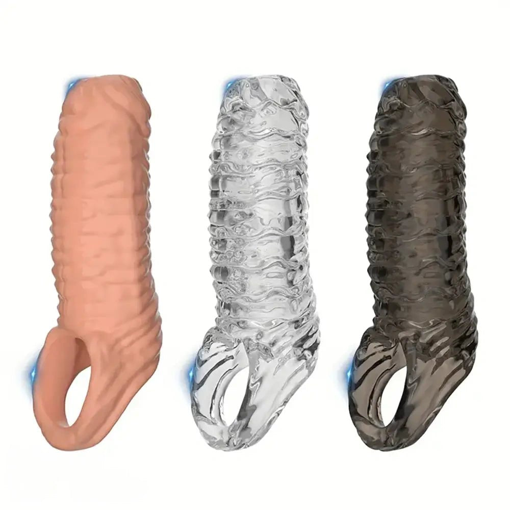 Ribbed tpe penis sleeve, photo 1