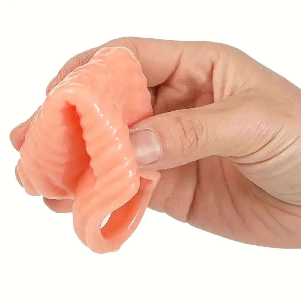Ribbed tpe penis sleeve, photo 4