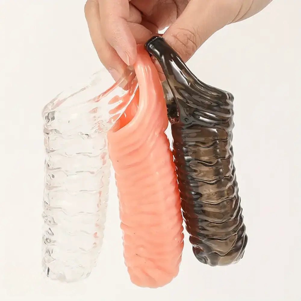Ribbed tpe penis sleeve, photo 5