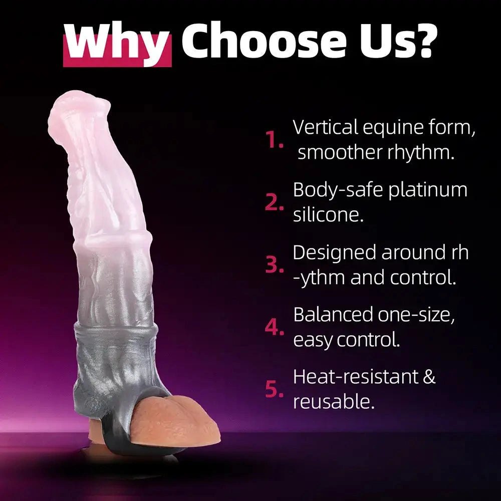 Ribbed pink-to-gray ombre dildo, photo 5