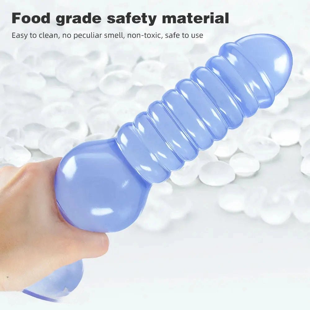 Ribbed PVC suction cup dildo, photo 10