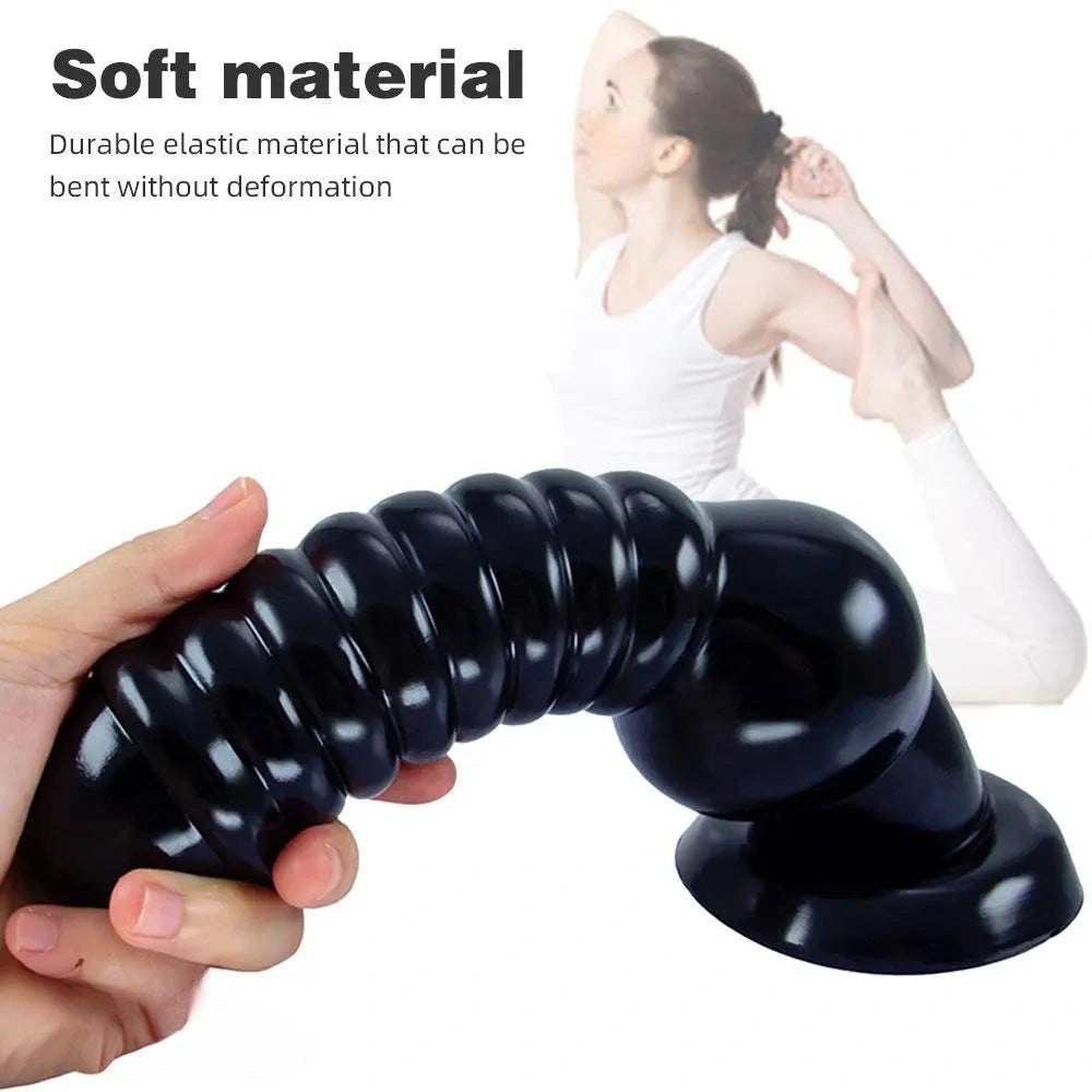 Ribbed PVC suction cup dildo, photo 5