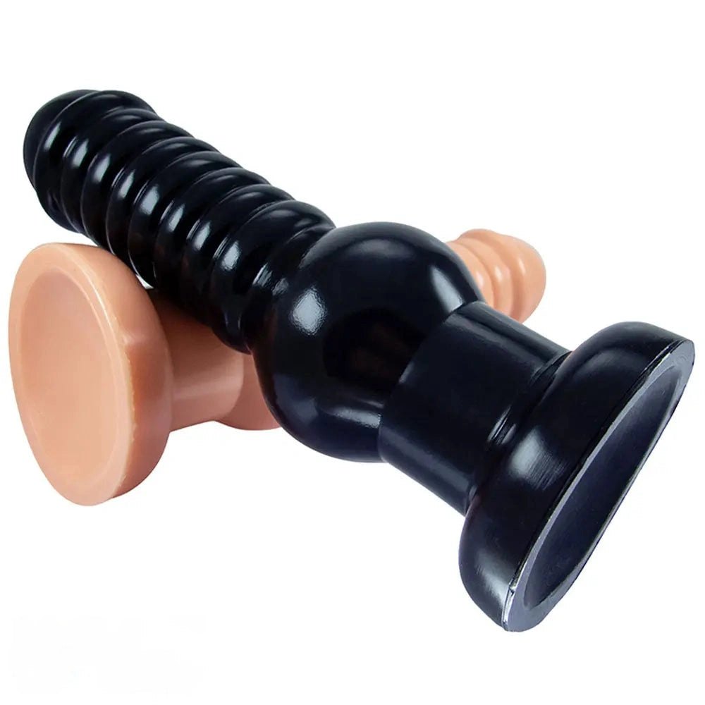 Ribbed PVC suction cup dildo, photo 7