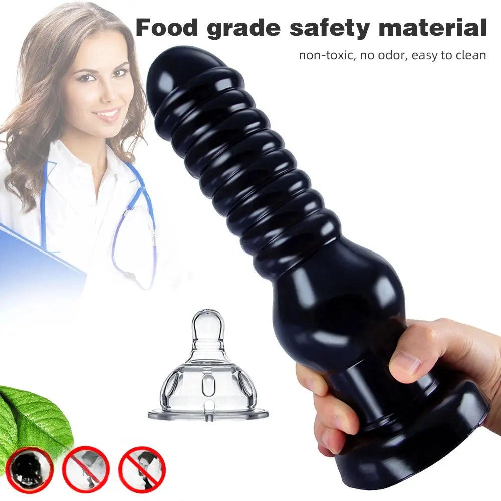 Ribbed PVC suction cup dildo, photo 9