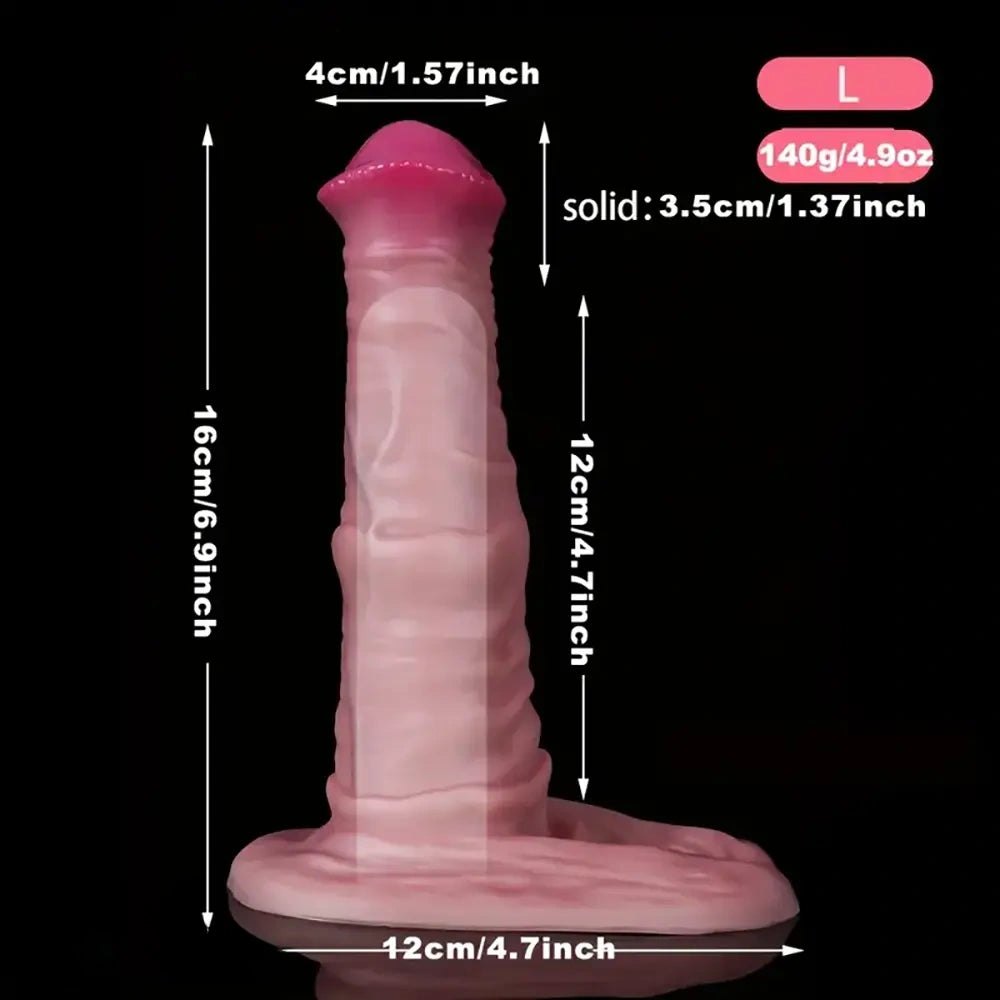 Flesh tone ribbed silicone penis sleeve, photo 4
