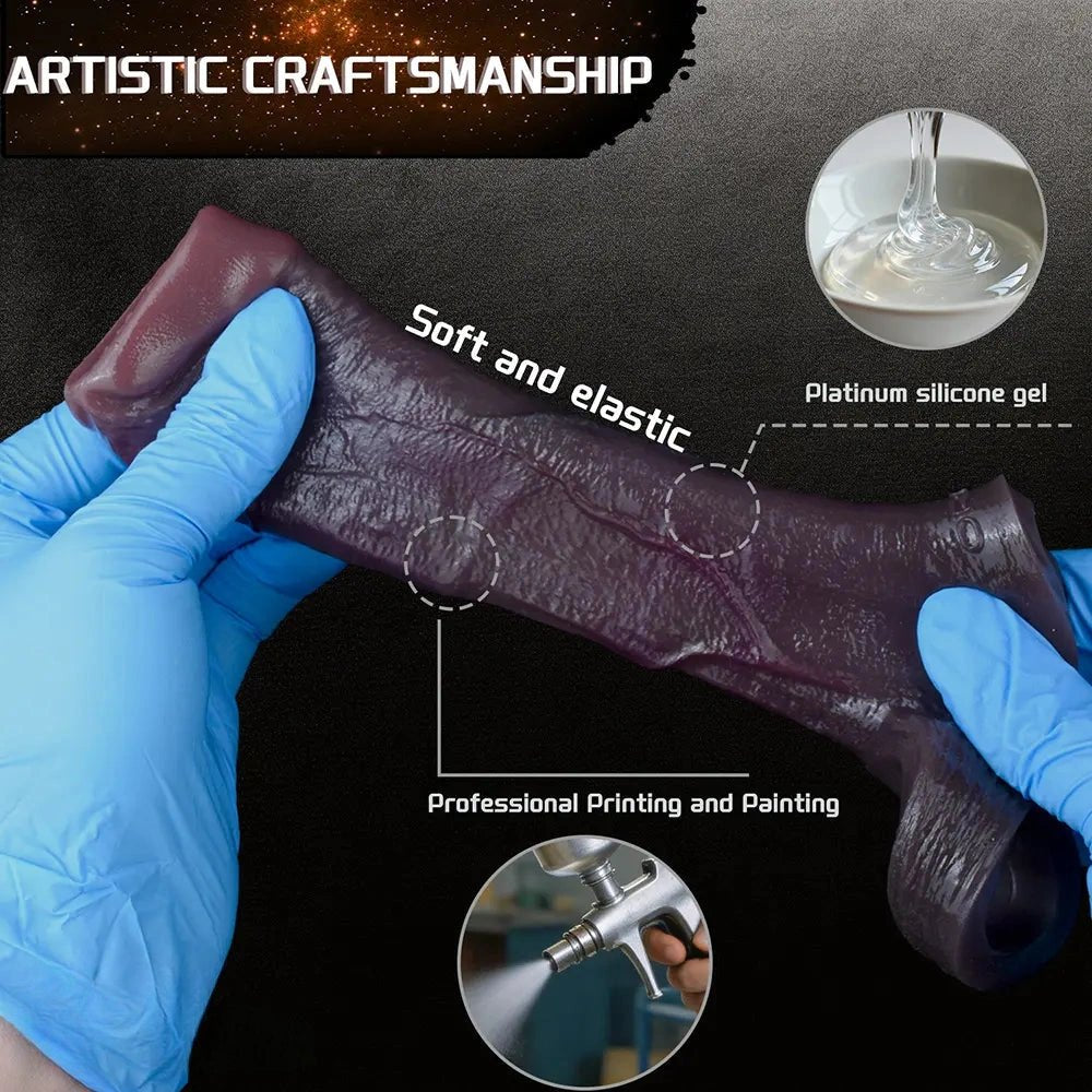 Black ribbed silicone penis extension sleeve, photo 3