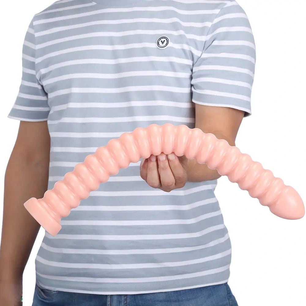 Ribbed pvc spiral dildo, photo 2