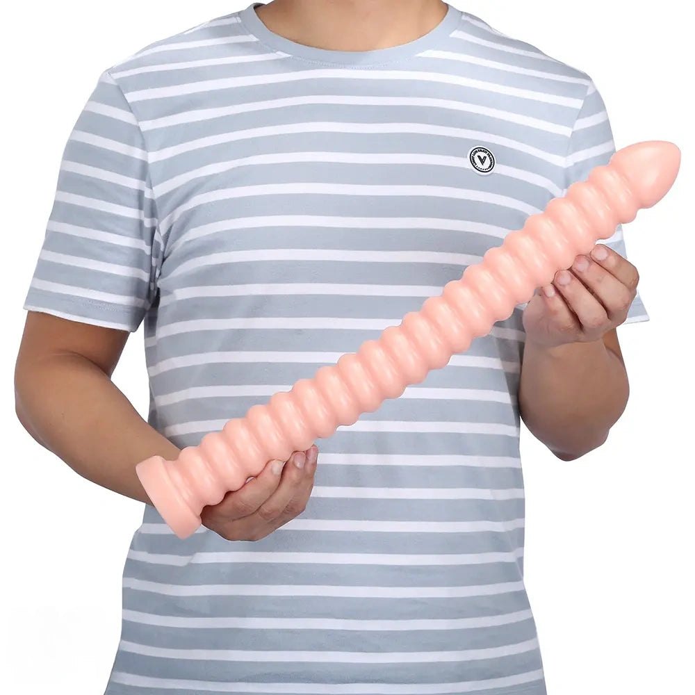 Ribbed pvc spiral dildo, photo 6