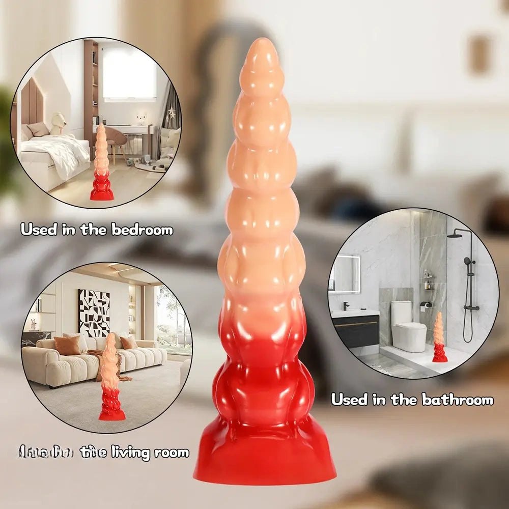 Ribbed spiral pvc anal dildo, photo 13