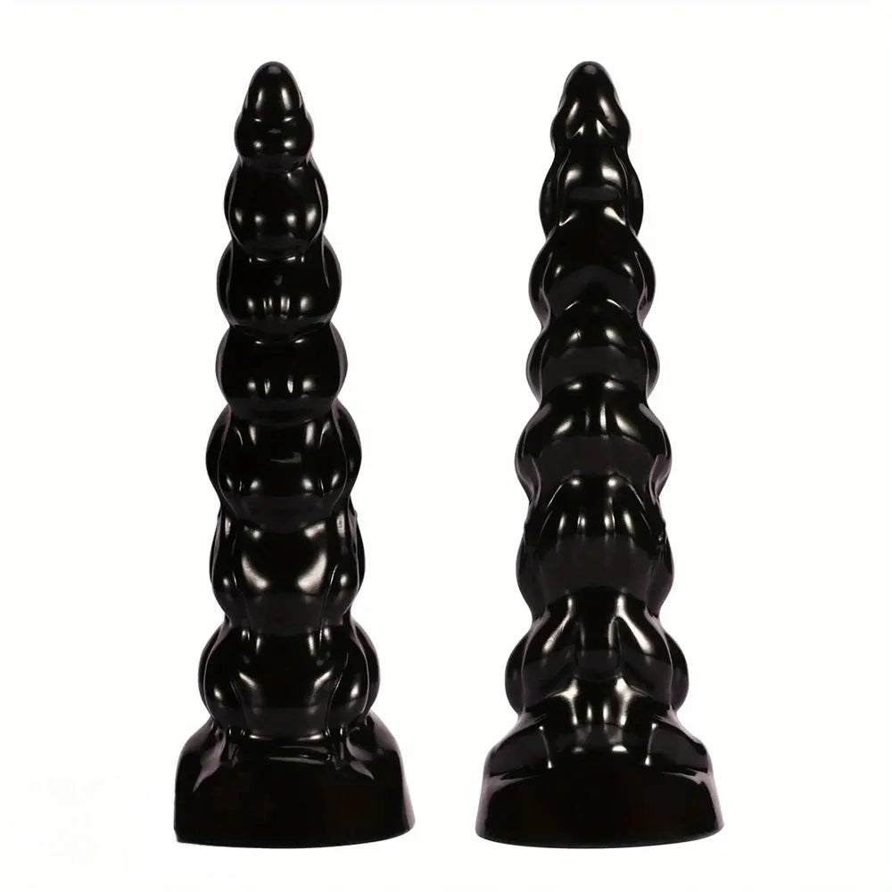 Ribbed spiral pvc anal dildo, photo 2
