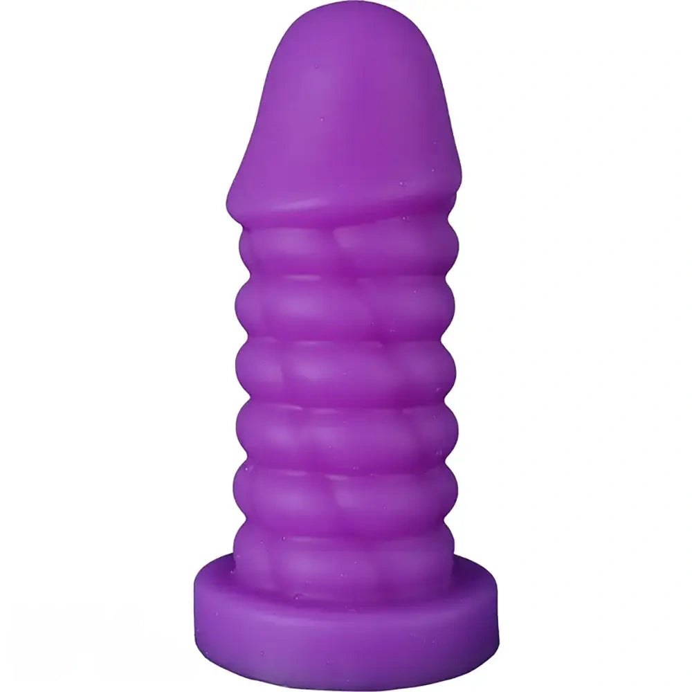 Ribbed spiral thick silicone dildo, photo 2
