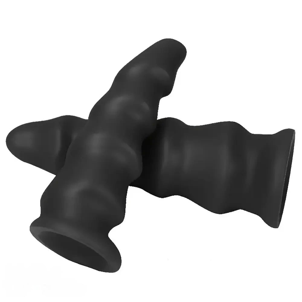 Ribbed tapered PVC anal dildo, photo 5