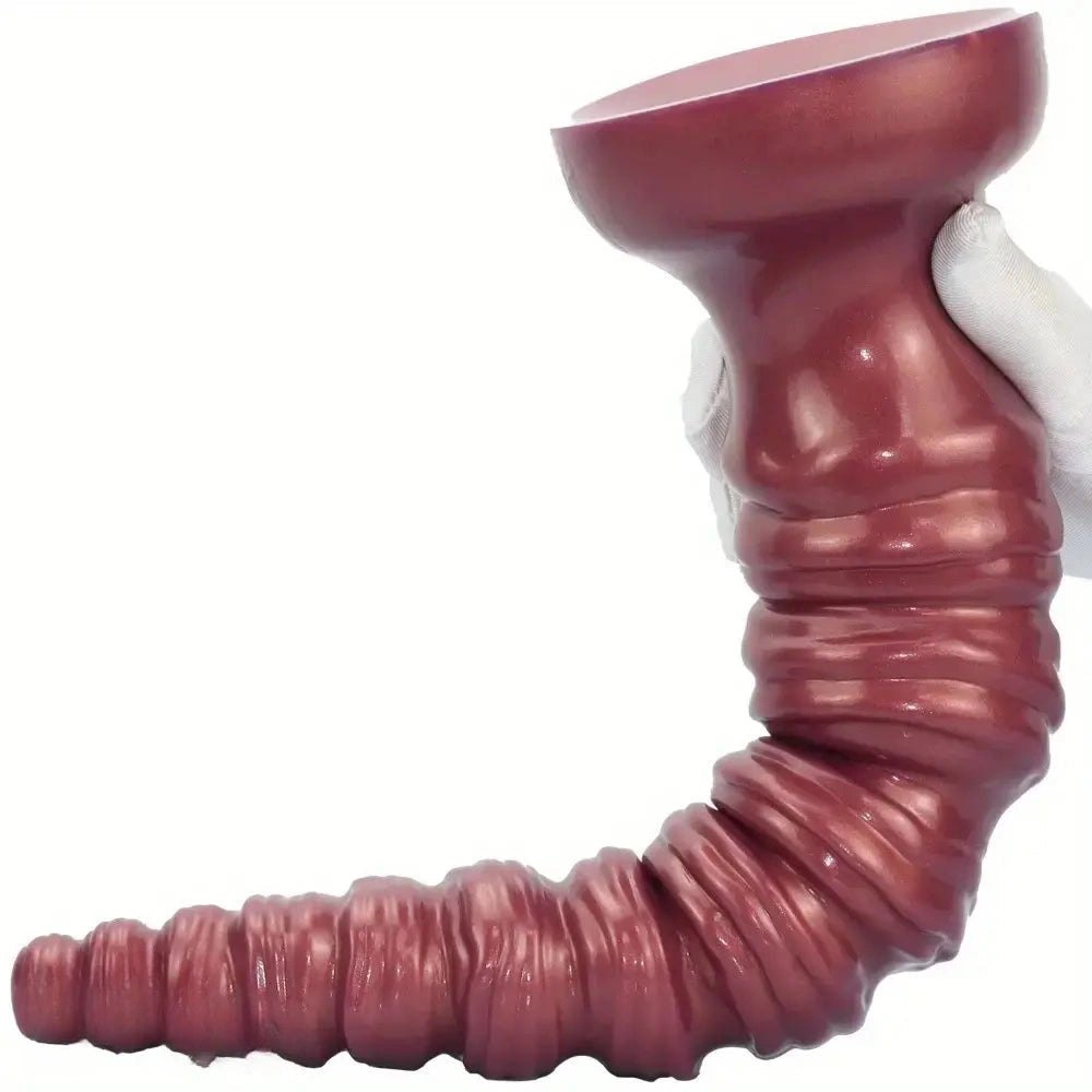 Ribbed tapered thick dildo, photo 6