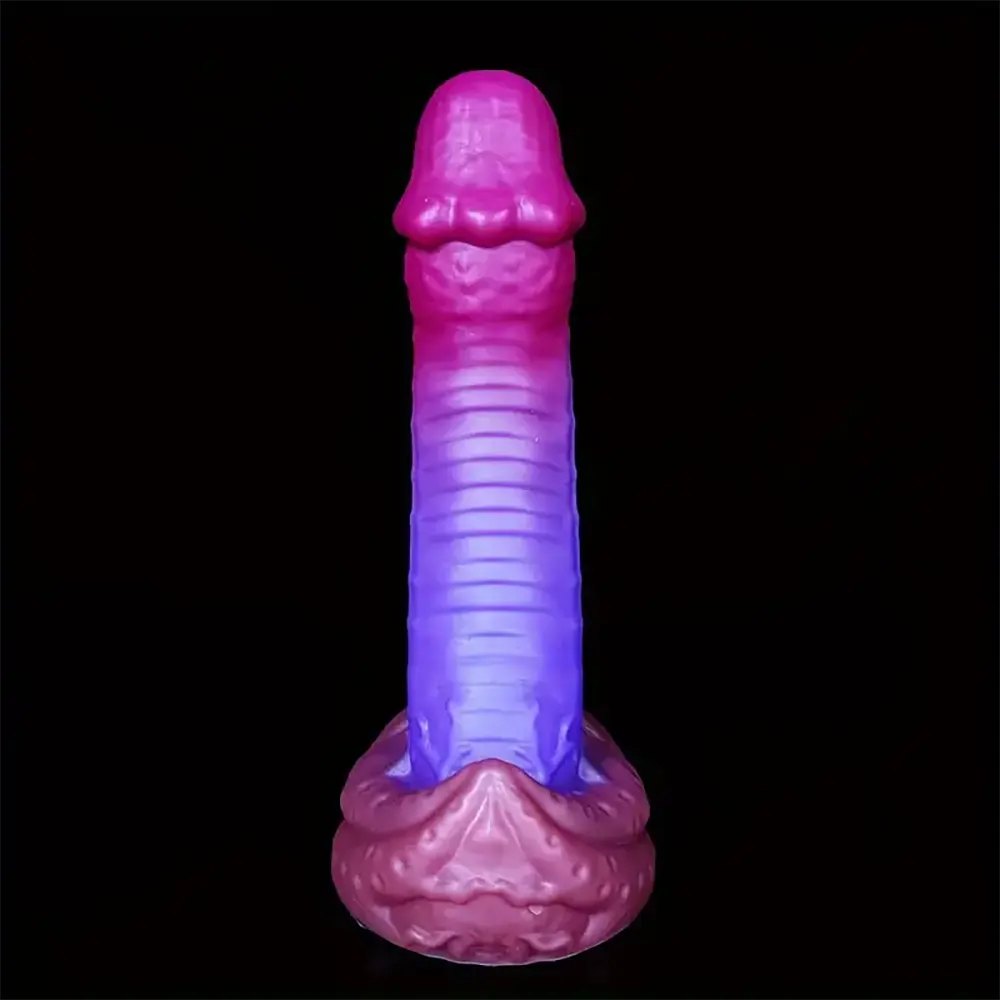 Pink purple gradient tentacle fantasy silicone dildo, photo 1