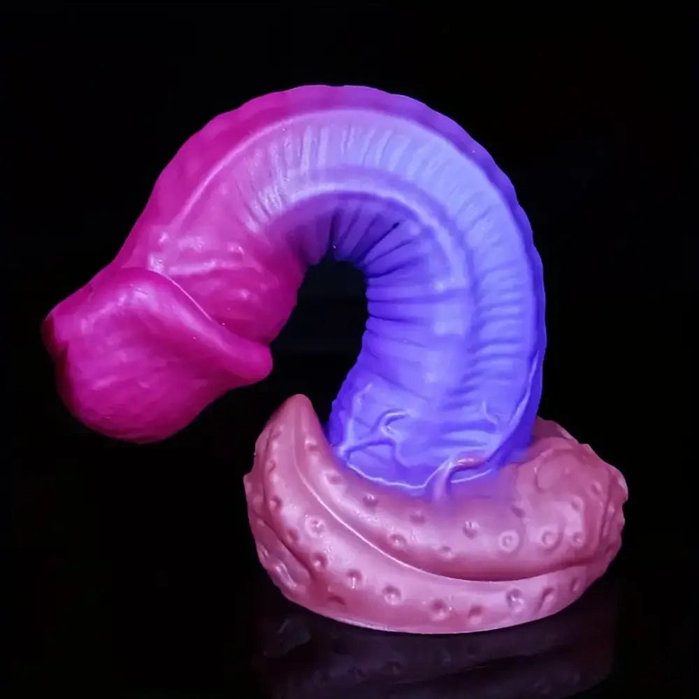 Pink purple gradient tentacle fantasy silicone dildo, photo 5