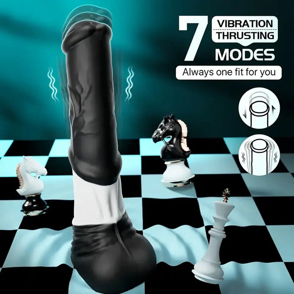 Black ribbed silicone realistic dildo, photo 2