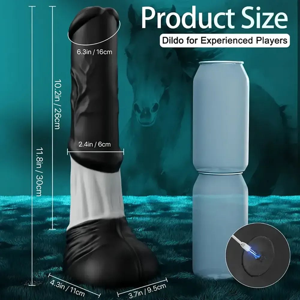 Black ribbed silicone realistic dildo, photo 5