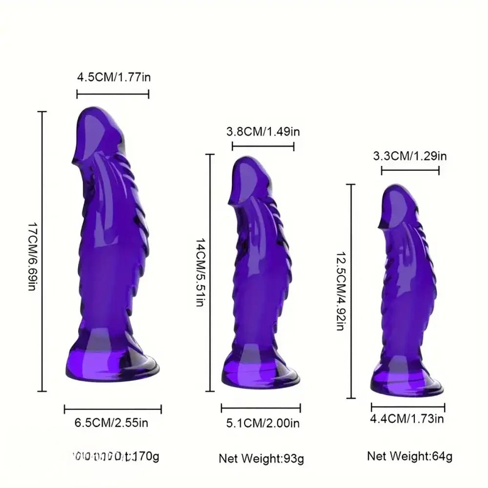 Ribbed textured pvc anal dildo, photo 10