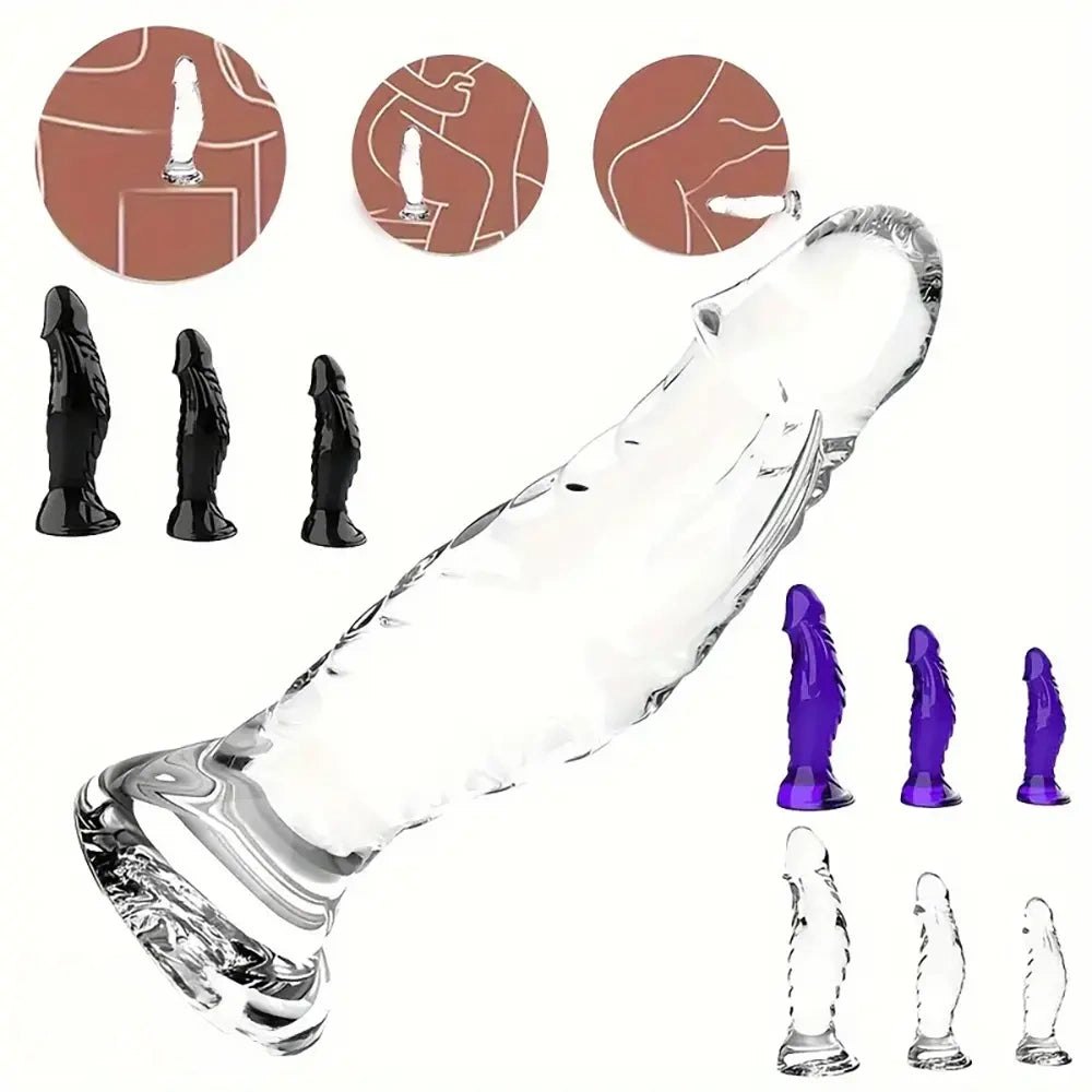 Ribbed textured pvc anal dildo, photo 11