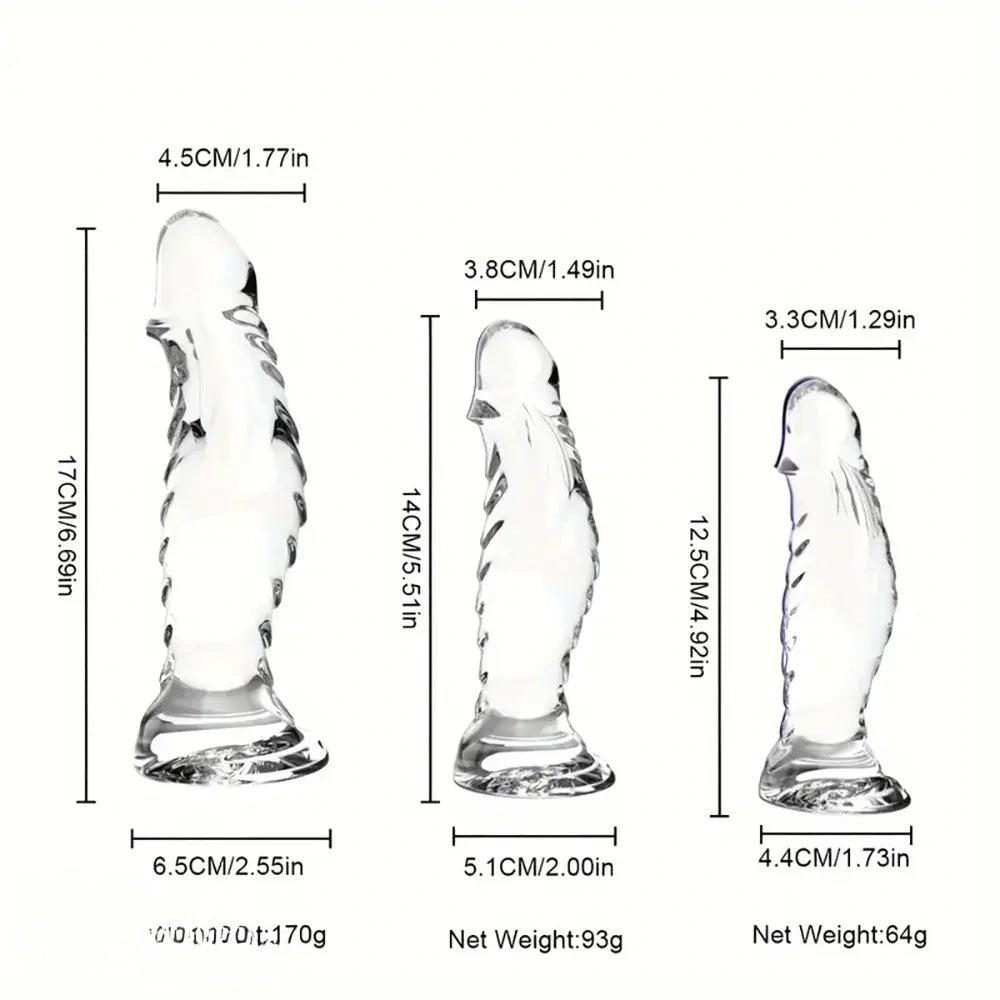 Ribbed textured pvc anal dildo, photo 3
