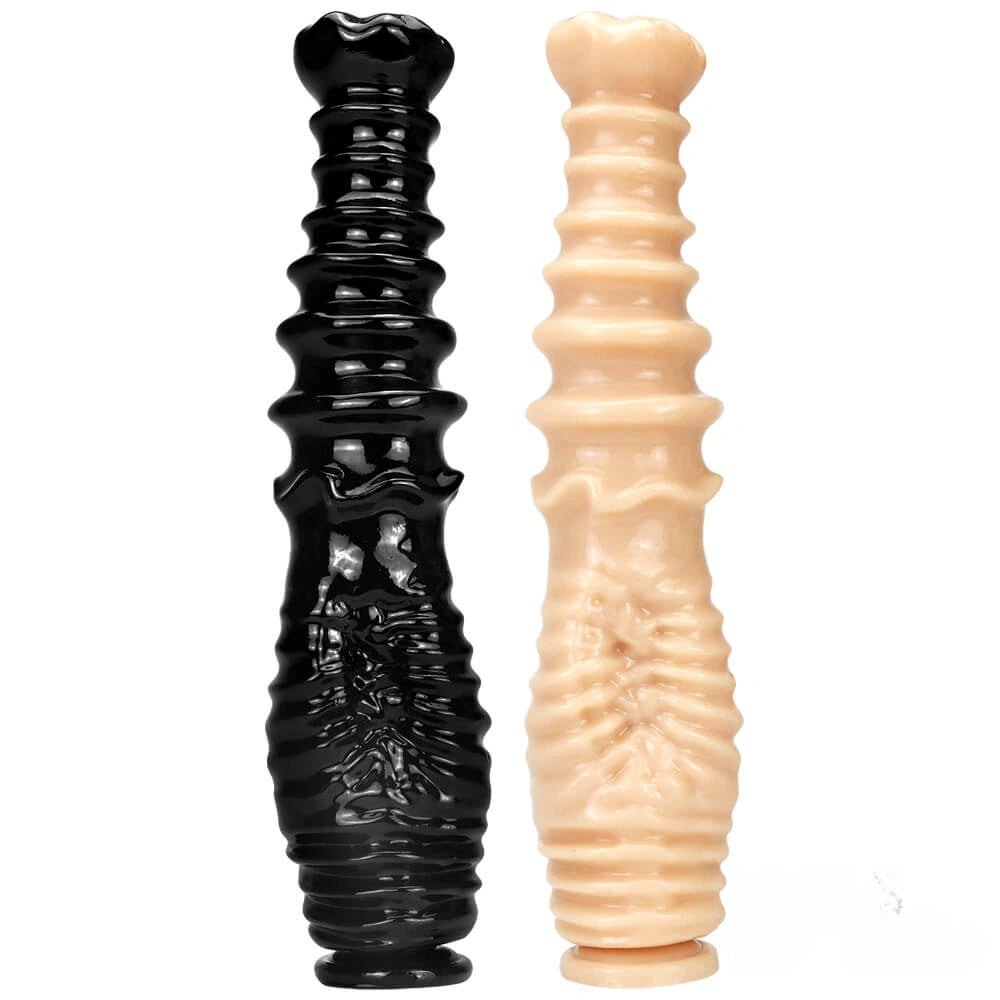 Ribbed thick pvc dildo, photo 1