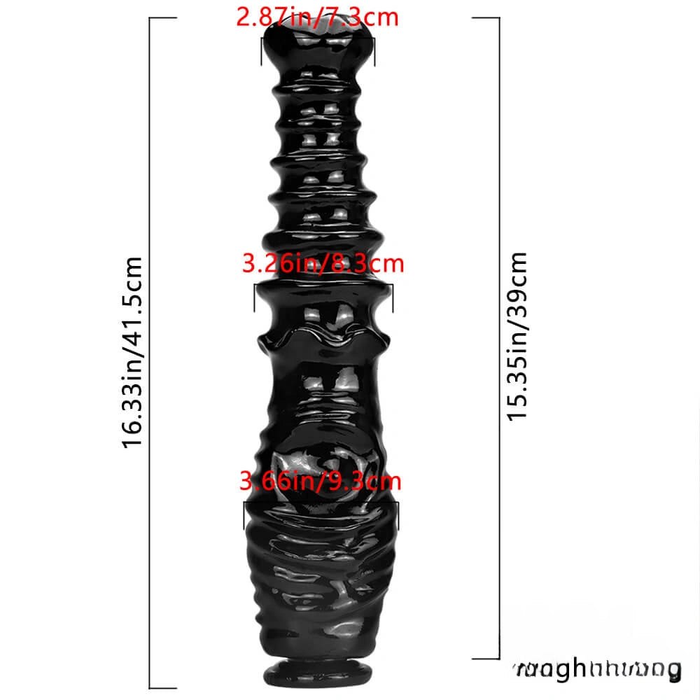 Ribbed thick pvc dildo, photo 11