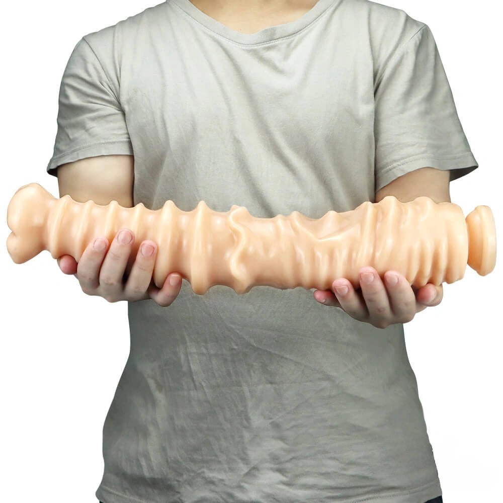 Ribbed thick pvc dildo, photo 12
