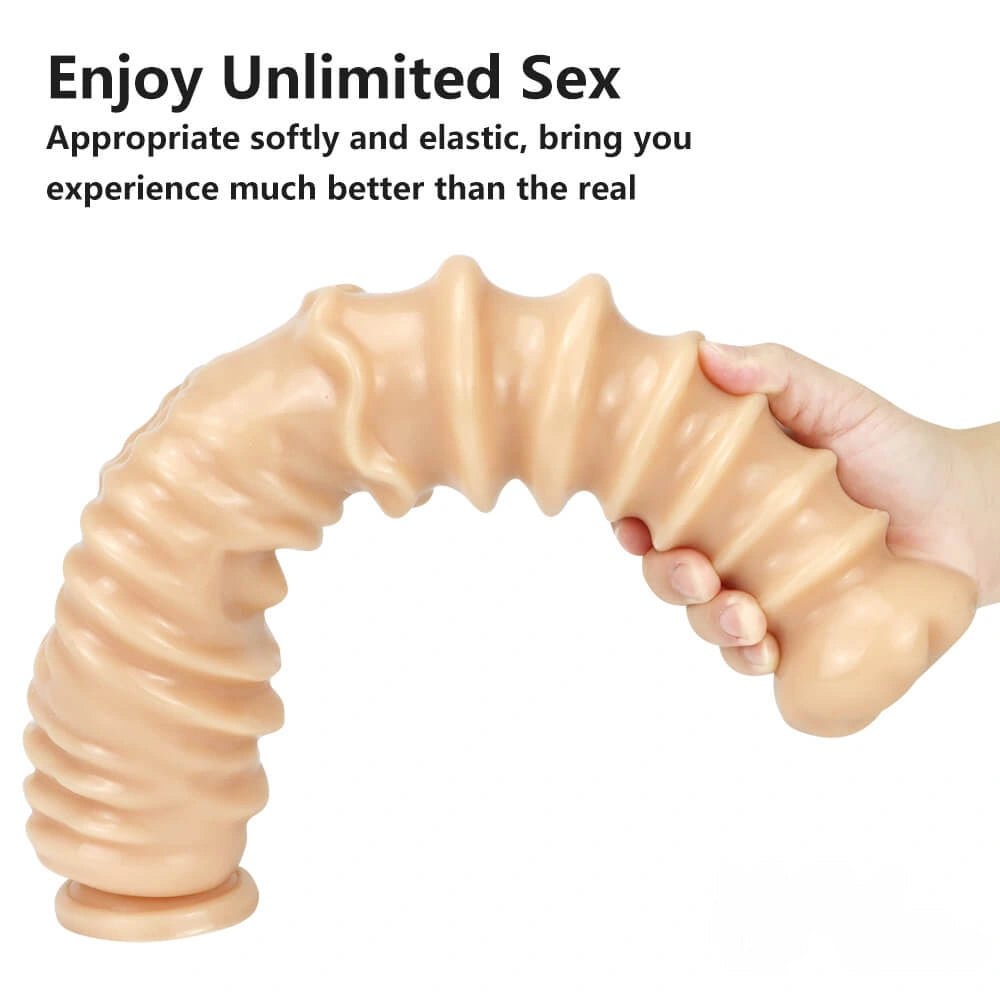 Ribbed thick pvc dildo, photo 14