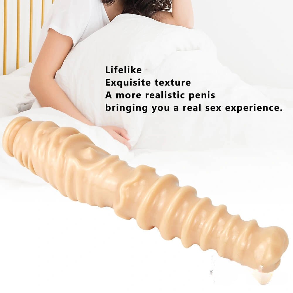 Ribbed thick pvc dildo, photo 15
