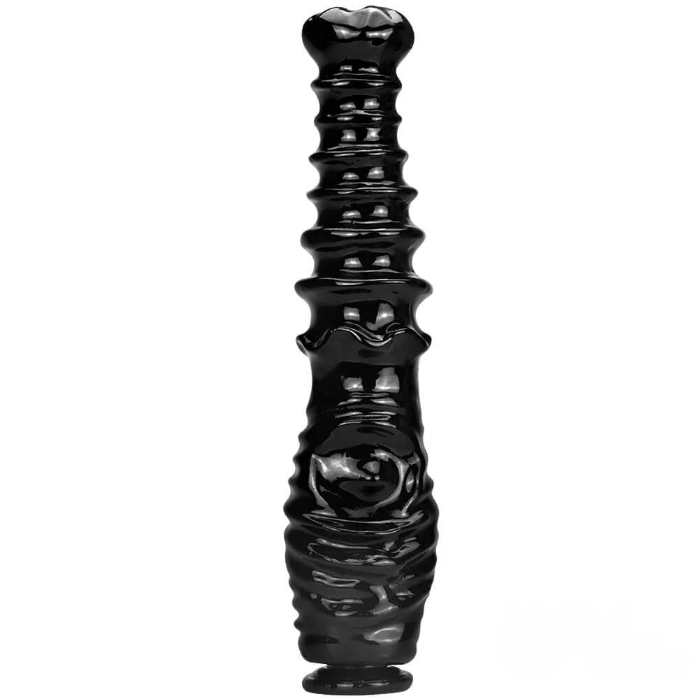 Ribbed thick pvc dildo, photo 2