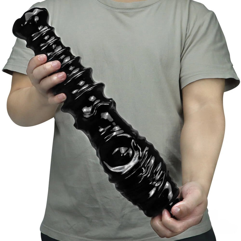 Ribbed thick pvc dildo, photo 6