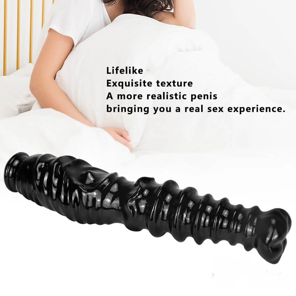 Ribbed thick pvc dildo, photo 9