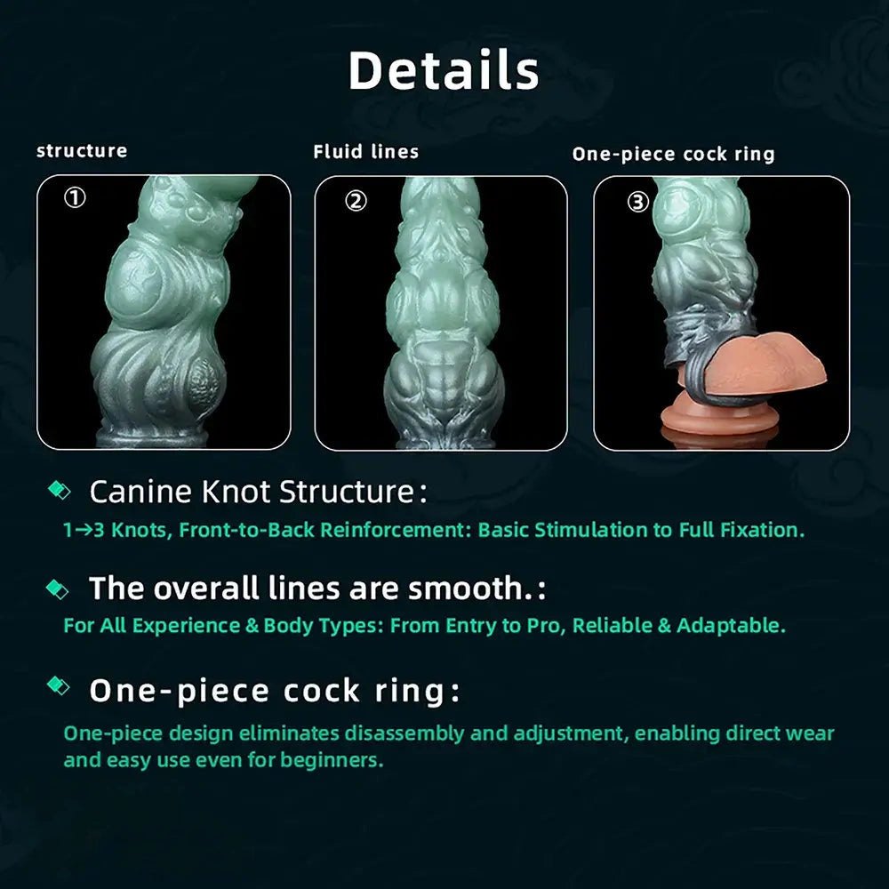 Ribbed silicone wearable dildo with ring base, photo 8