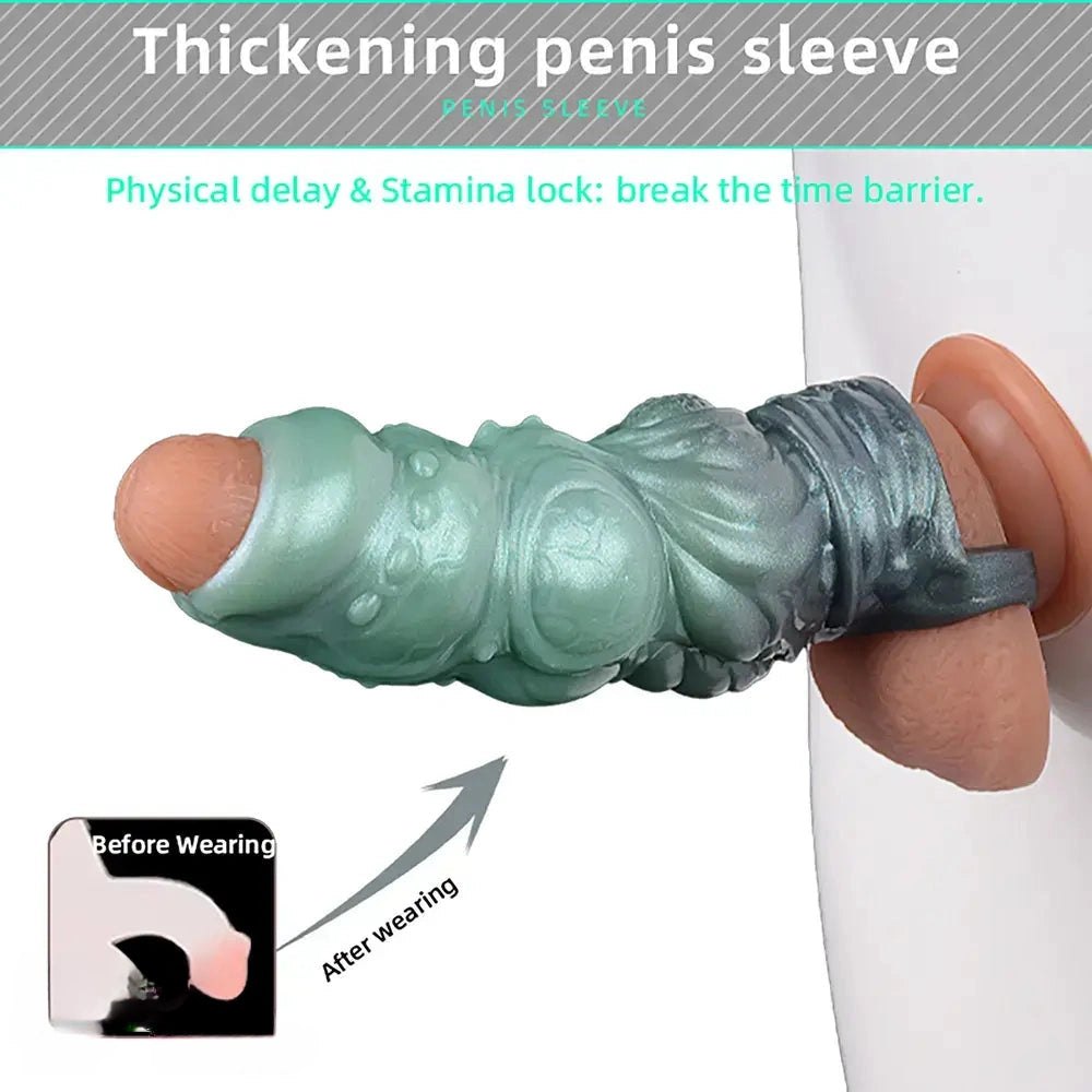 Ribbed silicone wearable dildo with ring base, photo 9