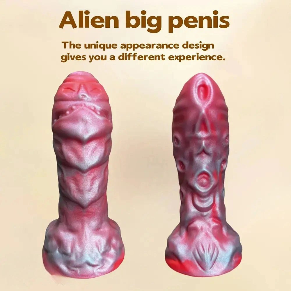 Textured alien creature silicone fantasy dildo, photo 2