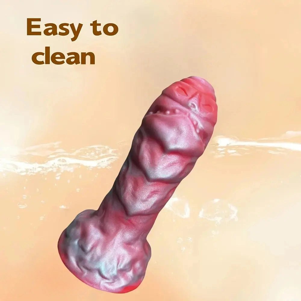 Textured alien creature silicone fantasy dildo, photo 3