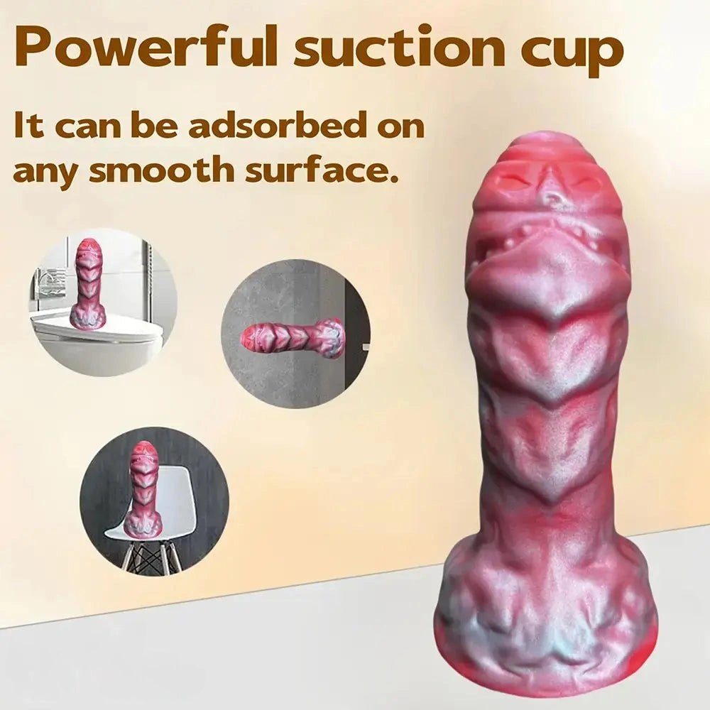 Textured alien creature silicone fantasy dildo, photo 7