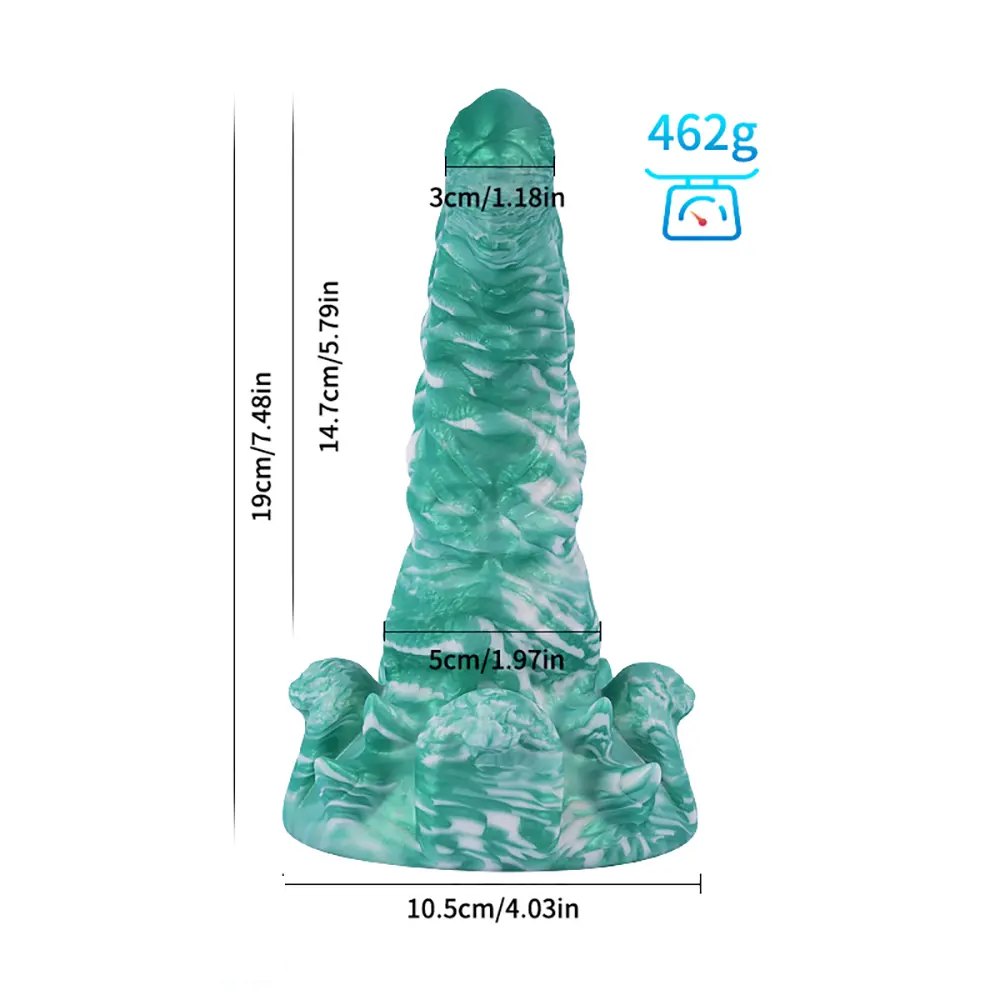 B ridged cone fantasy dildo