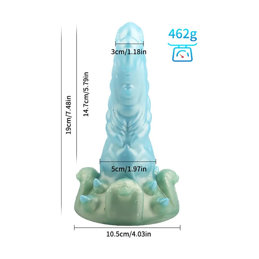C ridged cone fantasy dildo