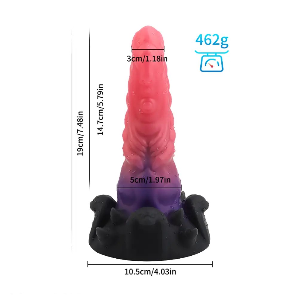 E ridged cone fantasy dildo