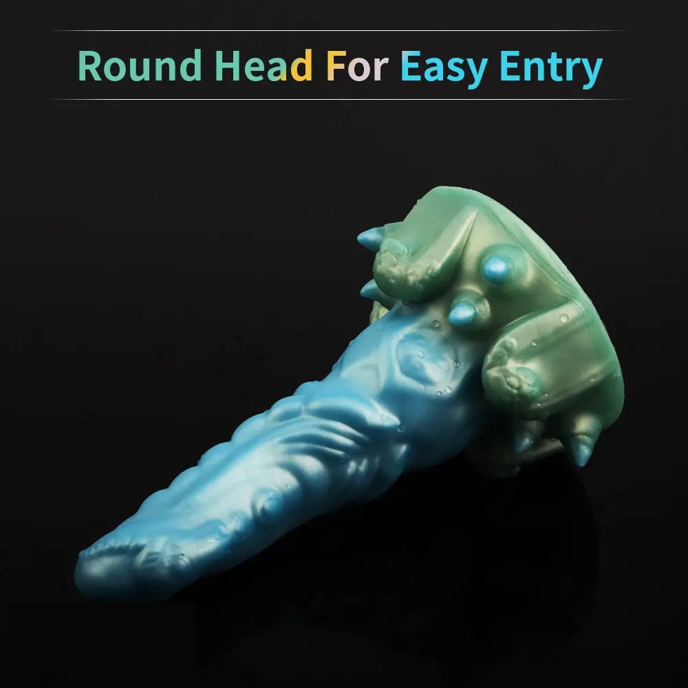 Ridged cone fantasy dildo, photo 3