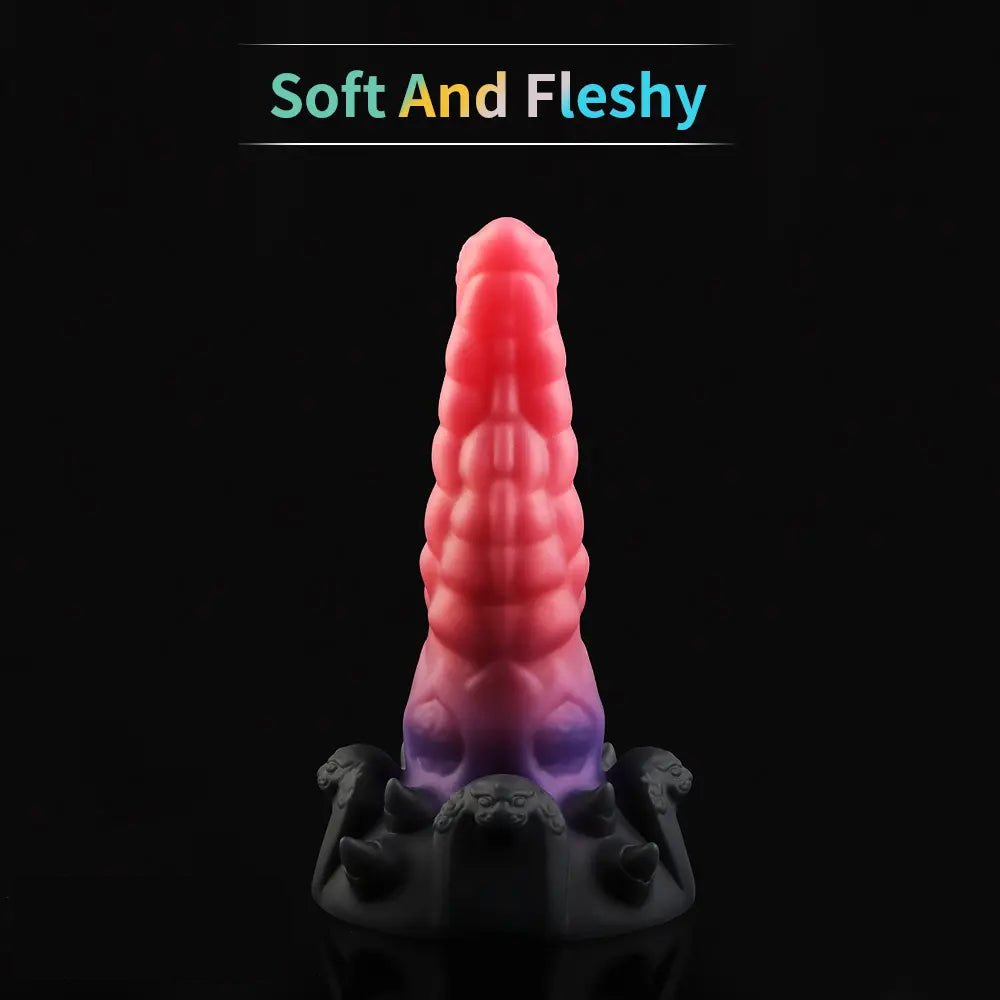 Ridged cone fantasy dildo, photo 4