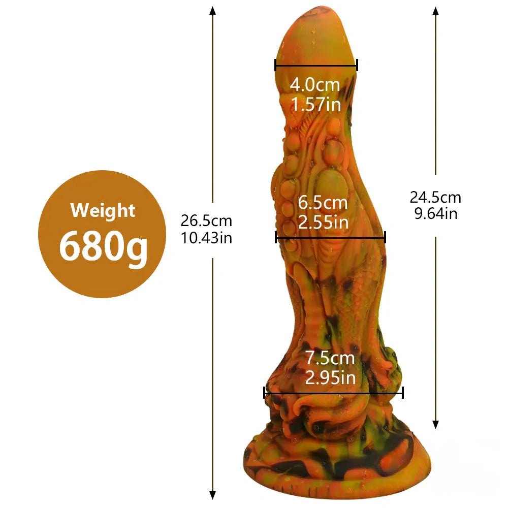 #1 textured fantasy dragon dildo